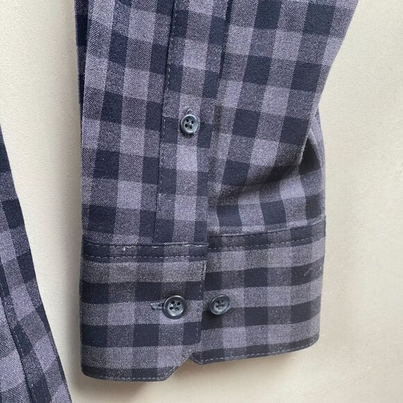 Mizzen+Main Mens Plaid Shirt XXL Trim Fit Performance Button-Down - Picture 7 of 7